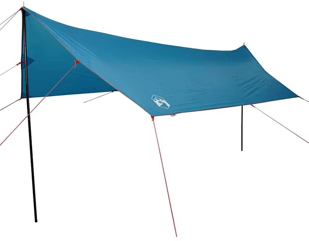 Stovyklavimo tentas, mėlynas, 460x305x210cm, atsparus vandeniui