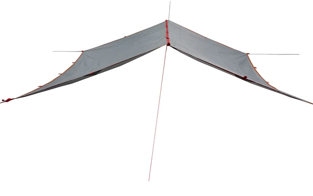 Stovyklavimo tentas, pilkas ir oranžinis, 300x294cm