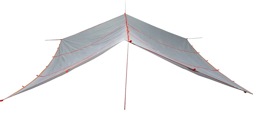 Stovyklavimo tentas, pilkas ir oranžinis, 420x440cm