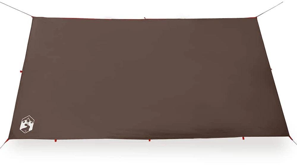 Stovyklavimo tentas, rudas, 366x306cm, atsparus vandeniui