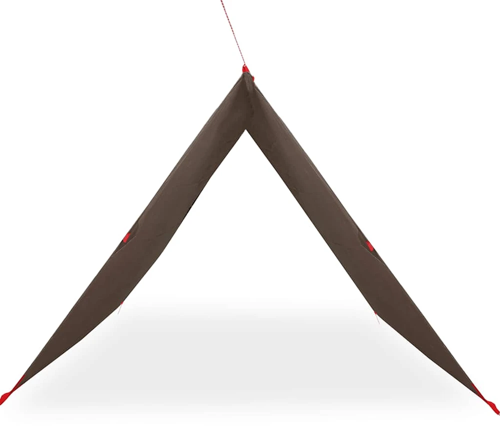 Stovyklavimo tentas, rudas, 451x420cm, atsparus vandeniui
