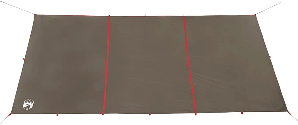 Stovyklavimo tentas, rudas, 451x420cm, atsparus vandeniui