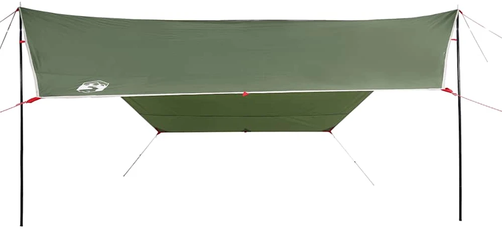 Stovyklavimo tentas, žalias, 430x380x210cm, atsparus vandeniui