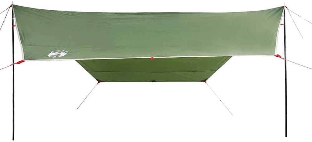 Stovyklavimo tentas, žalias, 430x380x210cm, atsparus vandeniui