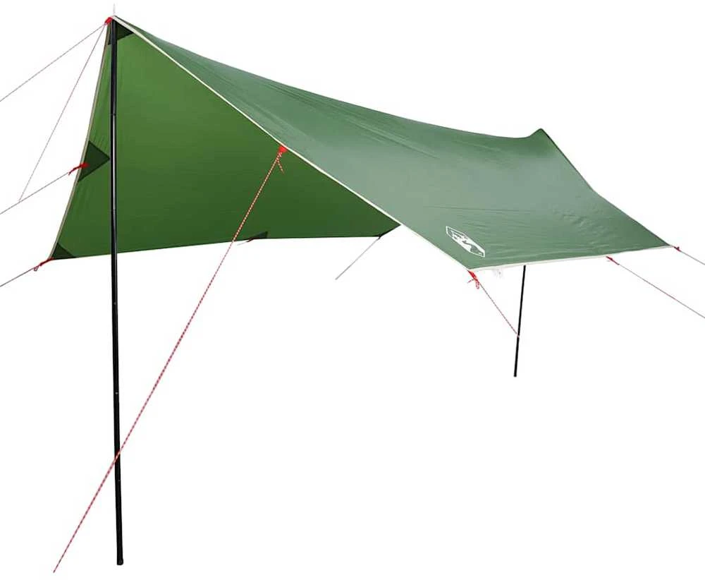 Stovyklavimo tentas, žalias, 460x305x210cm, atsparus vandeniui