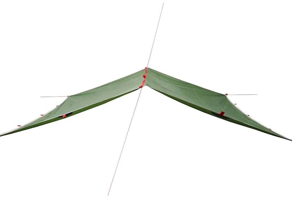 Stovyklavimo tentas, žalias, 500x294cm, atsparus vandeniui