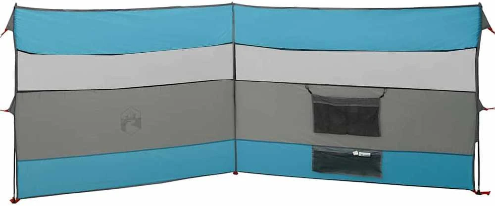 Stovyklavimo uždanga nuo vėjo, mėlyna, 340x130 cm