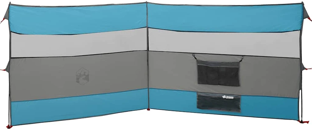 Stovyklavimo uždanga nuo vėjo, mėlyna, 340x130 cm
