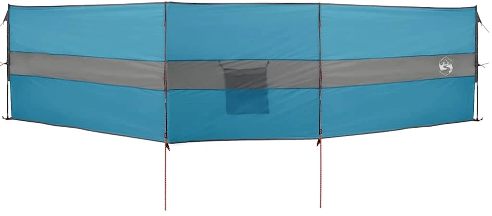 Stovyklavimo uždanga nuo vėjo, mėlyna, 490x123 cm