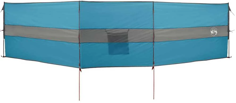 Stovyklavimo uždanga nuo vėjo, mėlyna, 490x123 cm