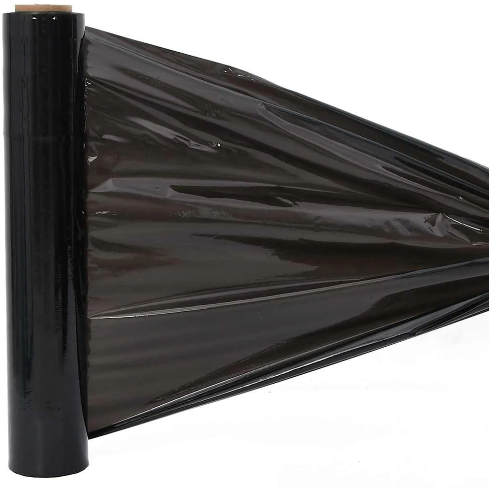 Stretch Film 2 vnt Juoda 17 μm 50 cm x 150 m