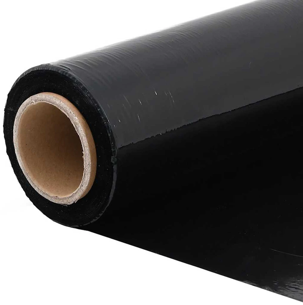 Stretch Film 2 vnt Juoda 17 μm 50 cm x 150 m