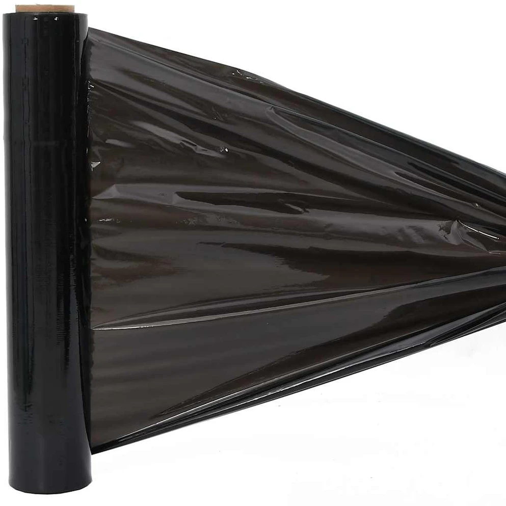 Stretch Film 2 vnt Juoda 23 μm 50 cm x 300 m