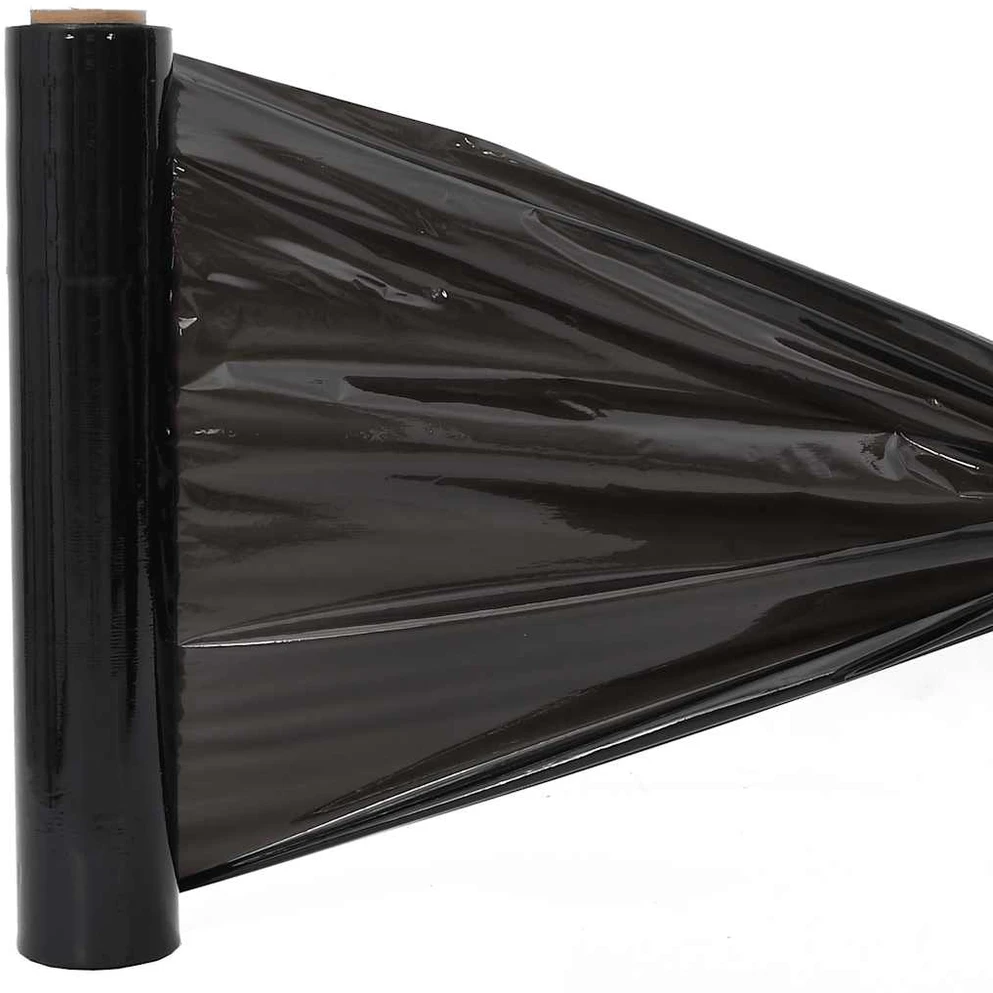 Stretch Film 2 vnt Juoda 30 μm 50 cm x 150 m