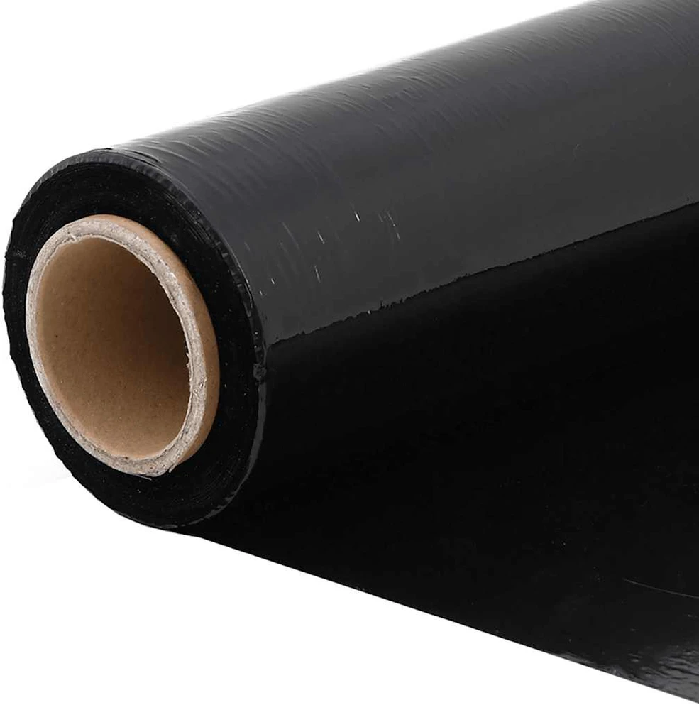 Stretch Film 2 vnt Juoda 30 μm 50 cm x 300 m