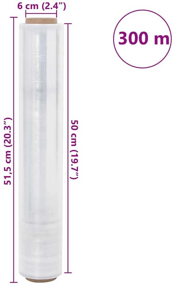 Stretch Film 2 vnt Skaidri 20 μm 50 cm x 300 m