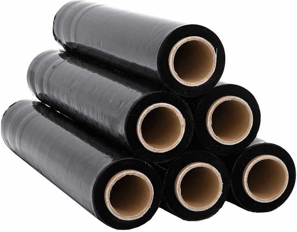 Stretch Film 6 vnt Juoda 23 μm 50 cm x 300 m