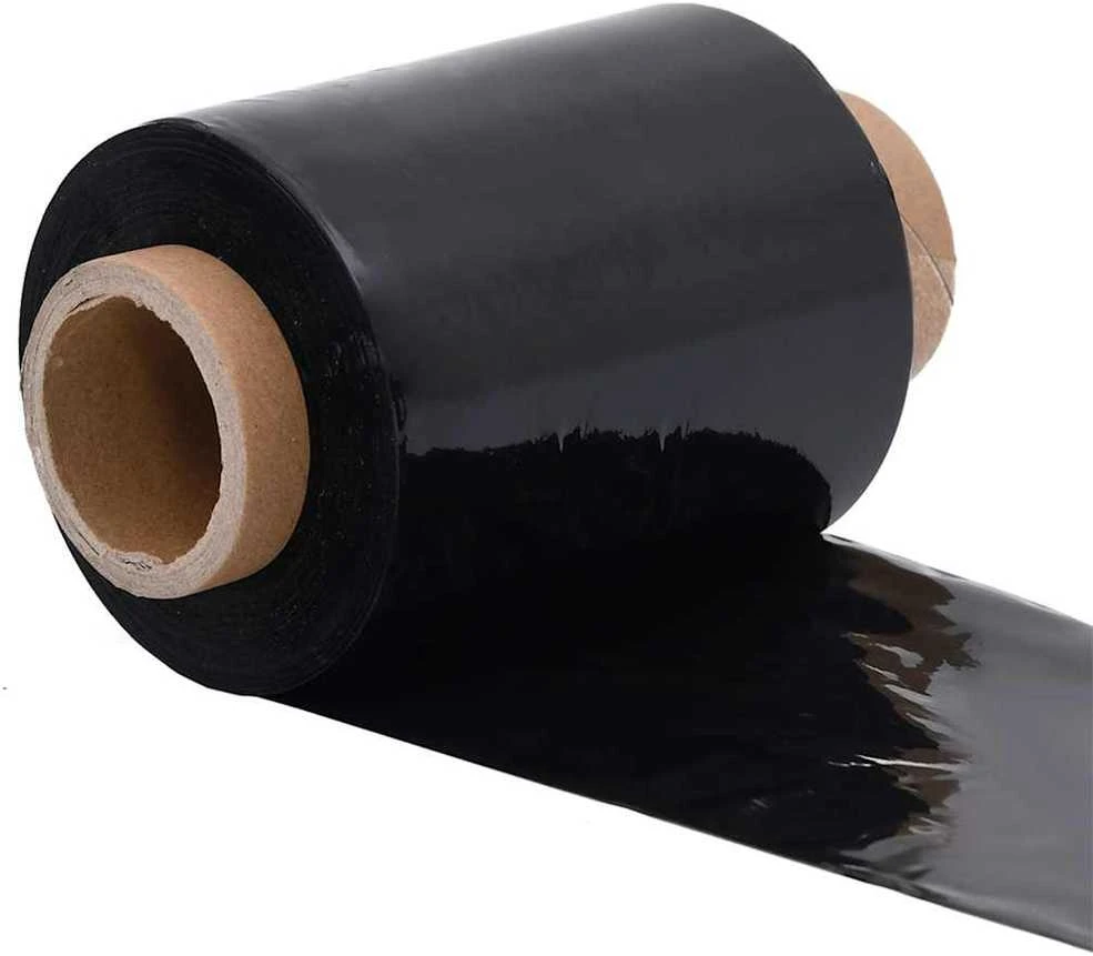 Stretch Films 50 vnt Juoda 23 µm 10 cm x 150 m