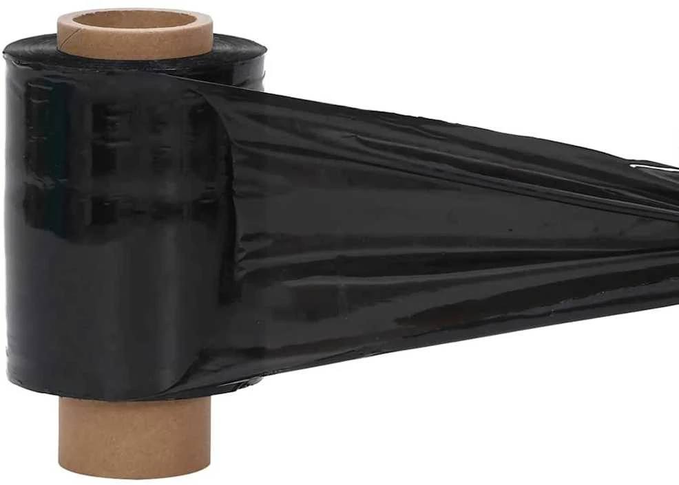Stretch Films 50 vnt Juoda 23 µm 10 cm x 150 m