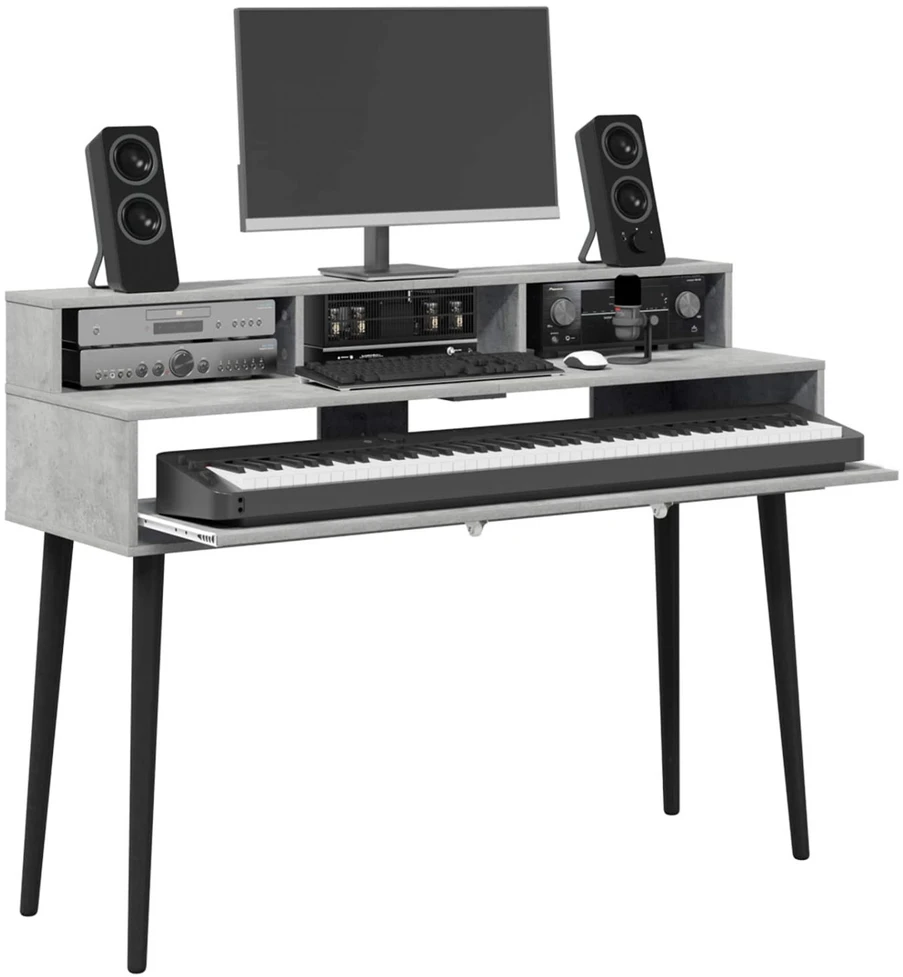 Studijos stalas Betono pilka 110 x 42,5 x 36 cm