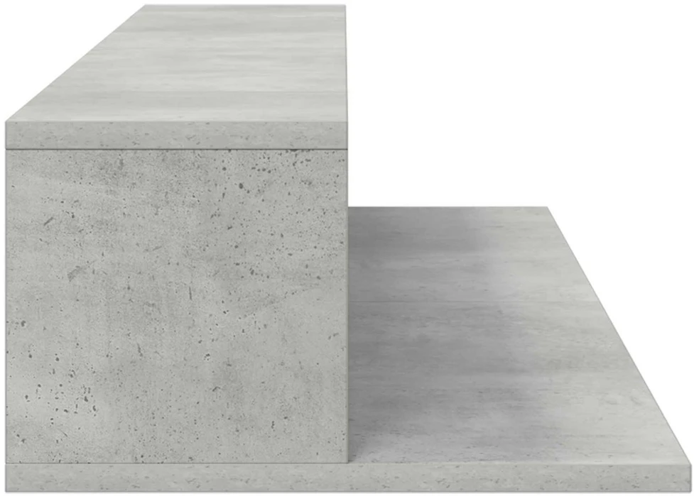 Studijos stalas Betono pilka 130 x 36 x 19,5 cm