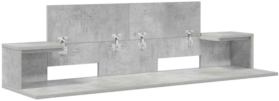 Studijos stalas Betono pilka 130 x 36 x 19,5 cm