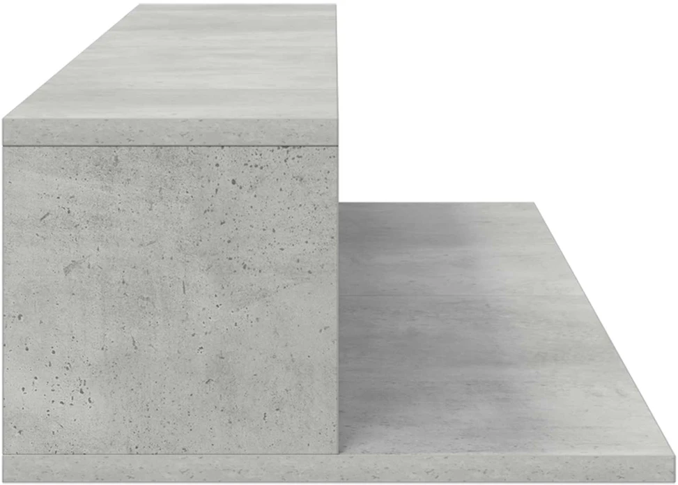 Studijos stalas Betono pilka 130 x 36 x 19,5 cm