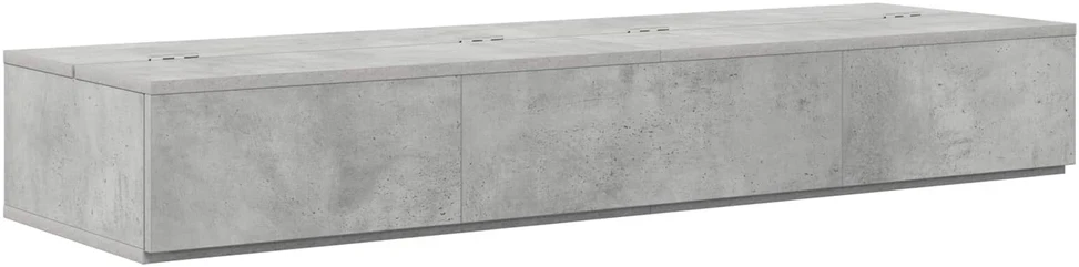 Studijos stalas Betono pilka 130 x 40 x 19,5 cm