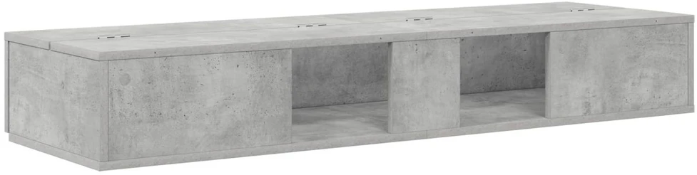 Studijos stalas Betono pilka 130 x 40 x 19,5 cm
