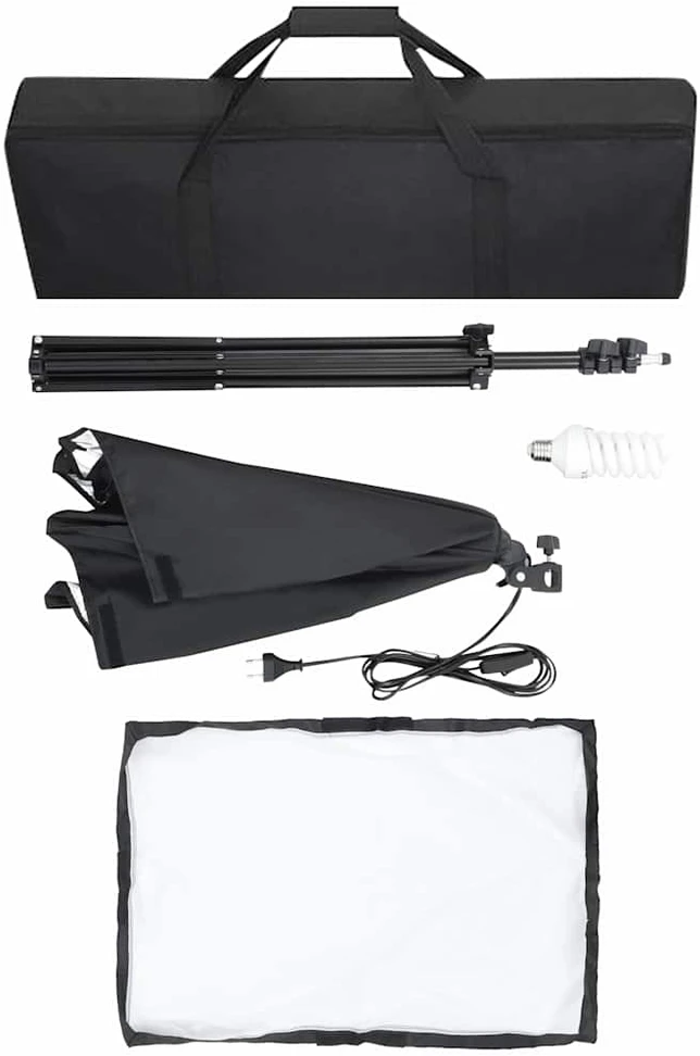 Studijos šviestuvai, 2vnt., juodi, 40x60cm, plienas