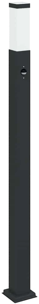 Pakabinamas šviestuvas Stulpeliniai šviestuvai su jutikliu, 3 vnt., 110 cm, juodi, IP44
