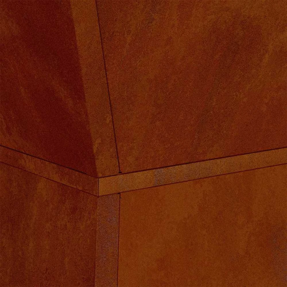 Stulpinis sodinukas Rūdijanti 35 x 35 x 73 cm