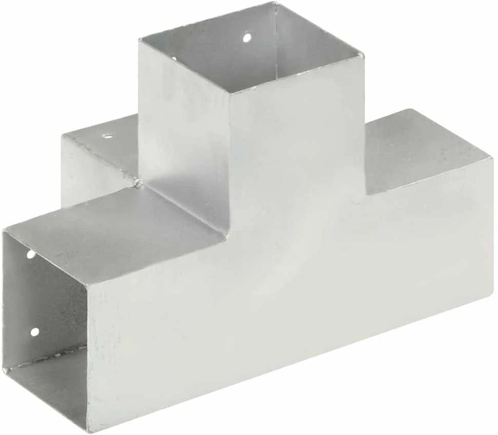 Stulpo sujungimas, 101x101mm, galvanizuotas metalas, X formos
