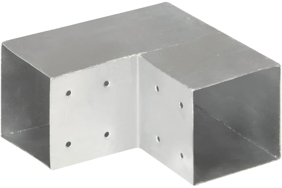 Stulpo sujungimas, 101x101mm, galvanizuotas metalas, L formos