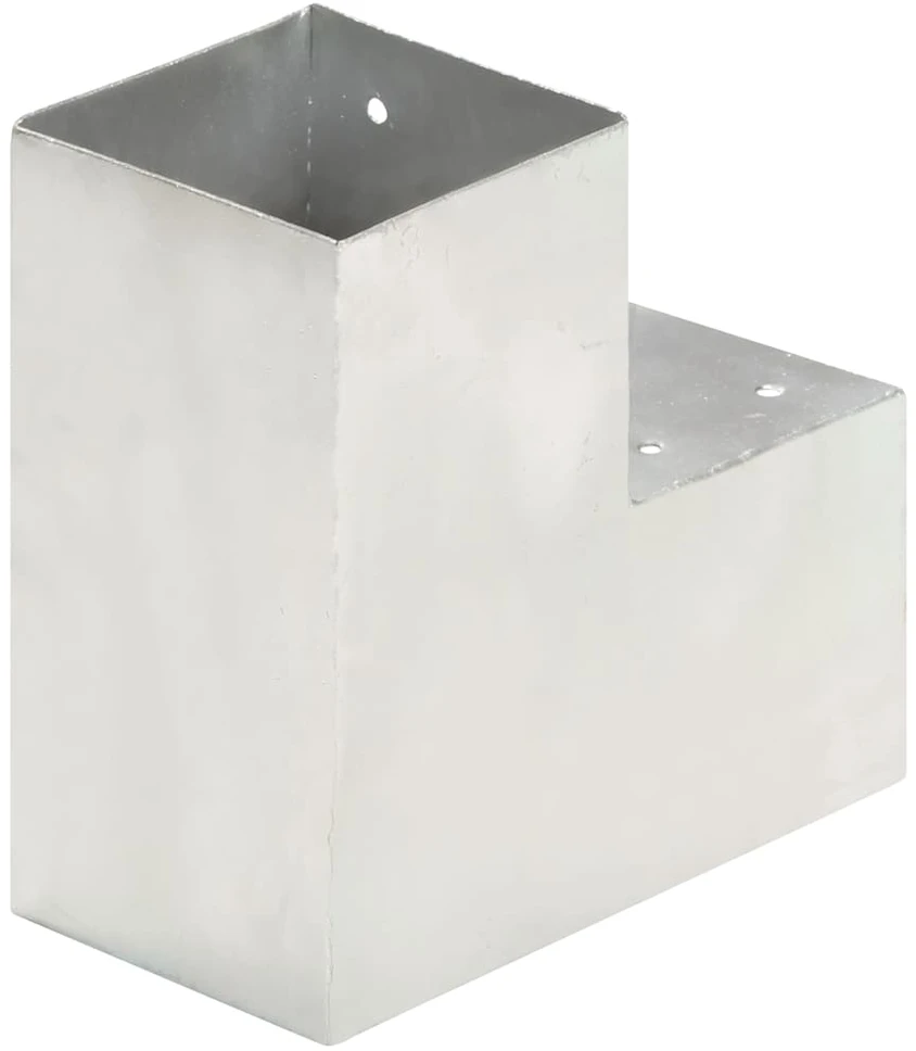 Stulpo sujungimas, 101x101mm, galvanizuotas metalas, L formos