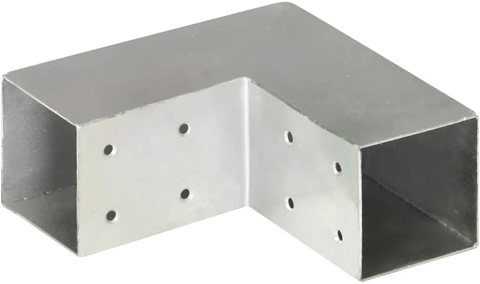 Stulpo sujungimas, 71x71mm, galvanizuotas metalas, L formos