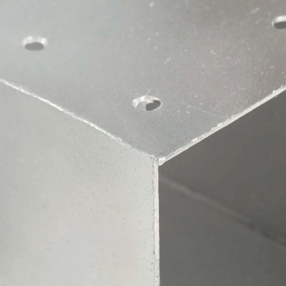 Stulpo sujungimas, 81x81mm, galvanizuotas metalas, X formos