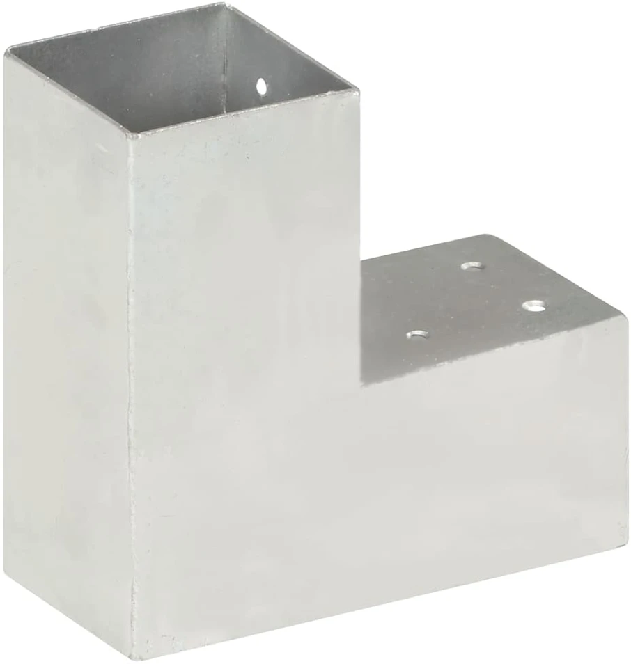 Stulpo sujungimas, 81x81mm, galvanizuotas metalas, L formos