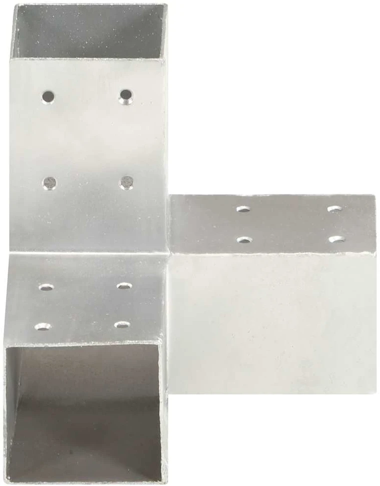 Stulpo sujungimas, 81x81mm, galvanizuotas metalas, Y formos