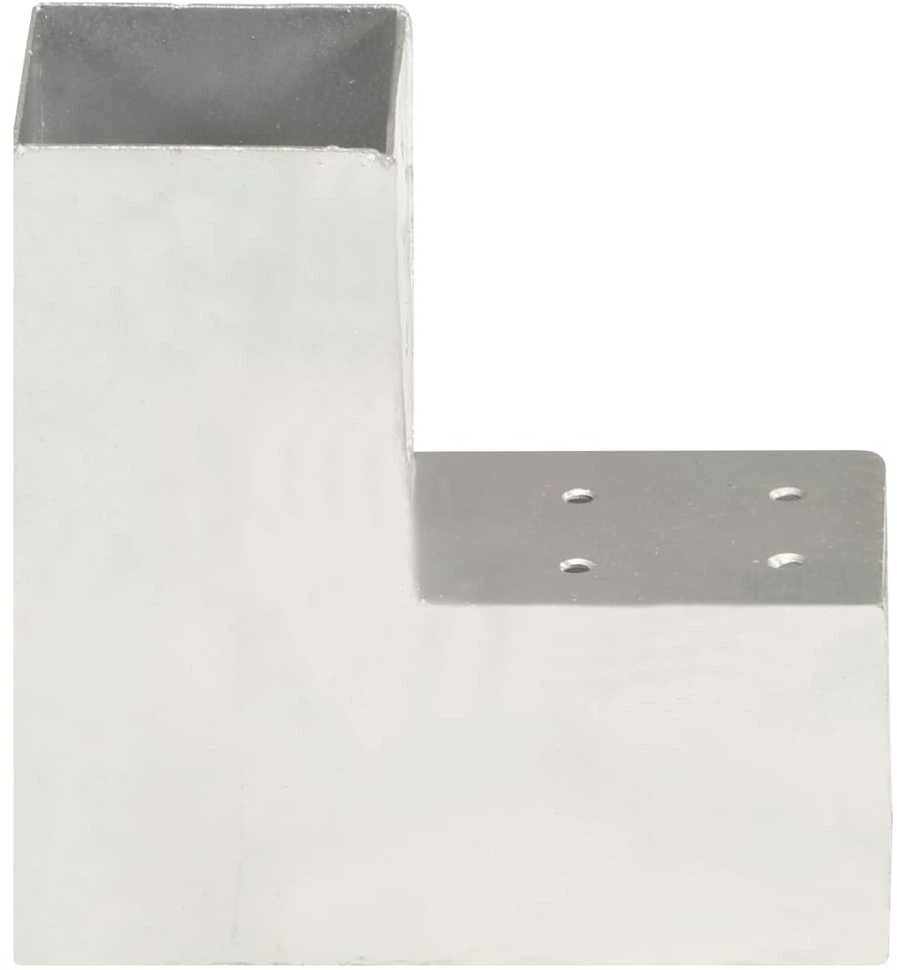 Stulpo sujungimas, 81x81mm, galvanizuotas metalas, L formos