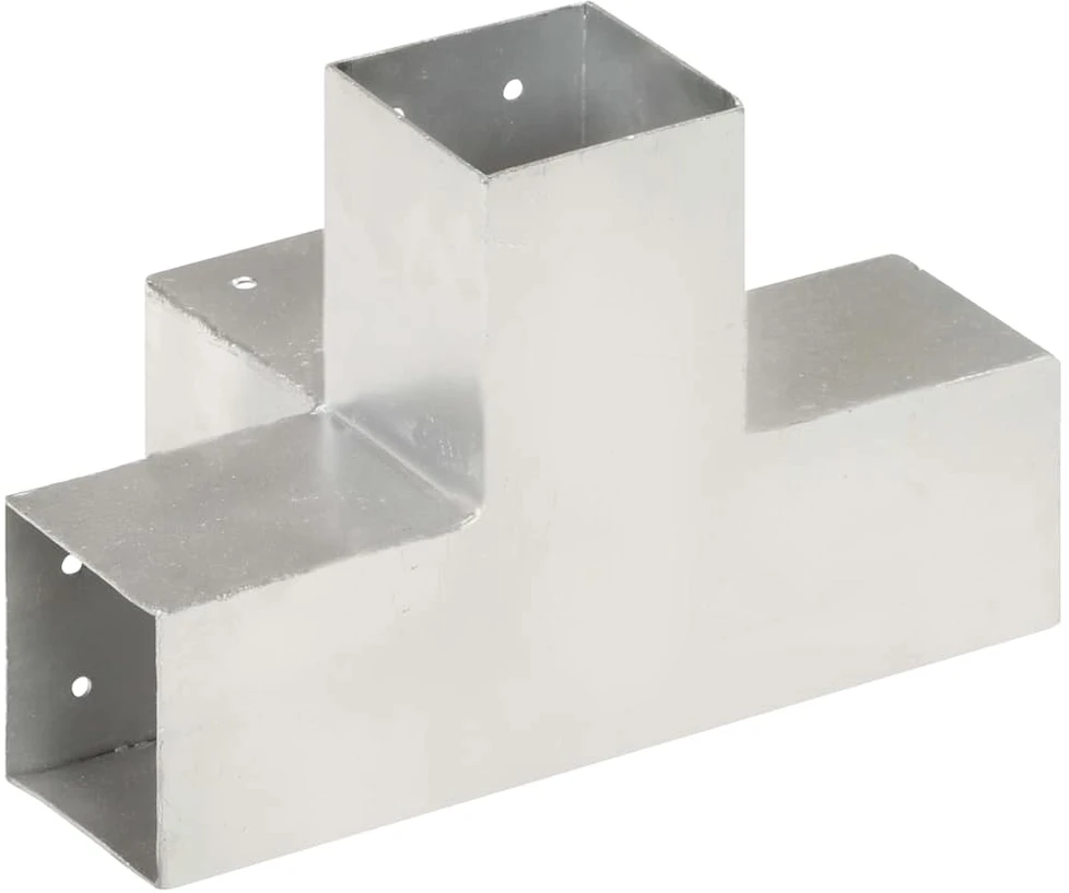 Stulpo sujungimas, 81x81mm, galvanizuotas metalas, X formos