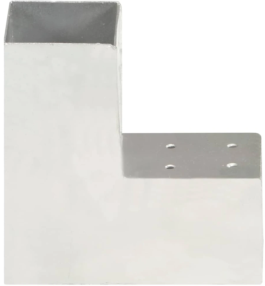 Stulpo sujungimas, 81x81mm, galvanizuotas metalas, L formos