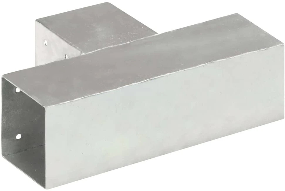 Stulpo sujungimas, 91x91mm, galvanizuotas metalas, T formos