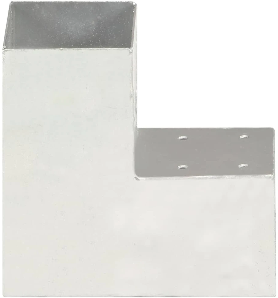 Stulpo sujungimas, 91x91mm, galvanizuotas metalas, L formos