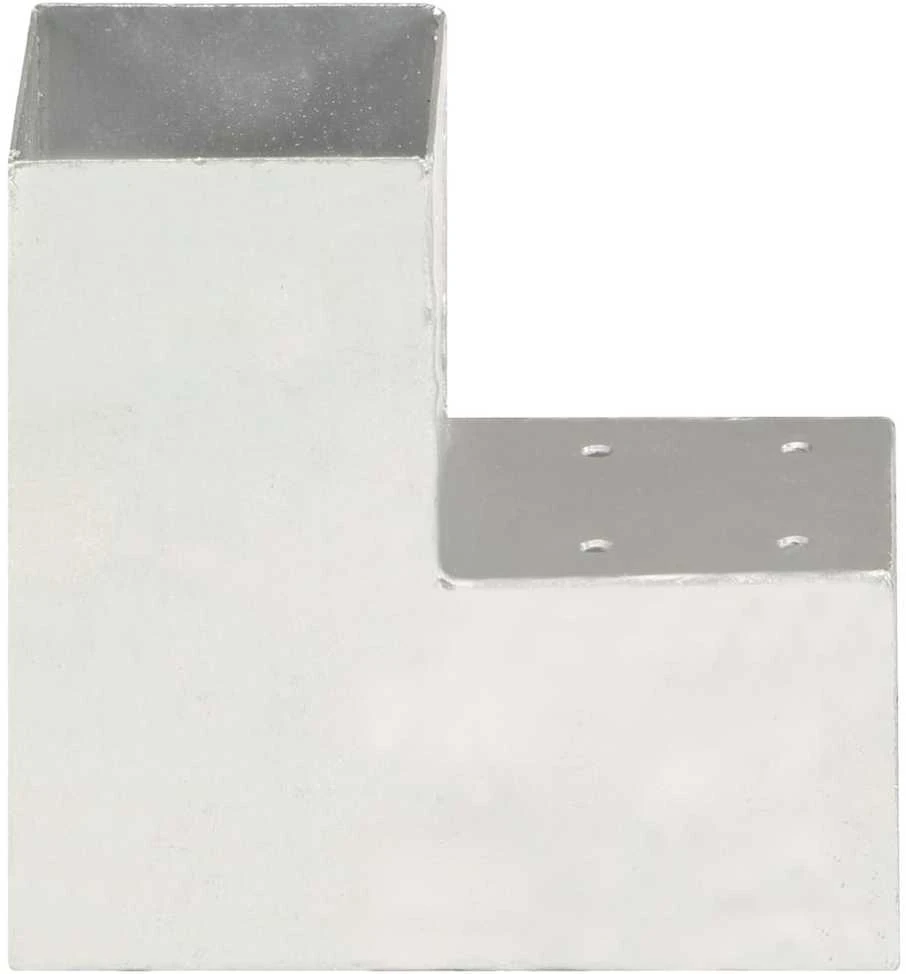 Stulpo sujungimas, 91x91mm, galvanizuotas metalas, L formos