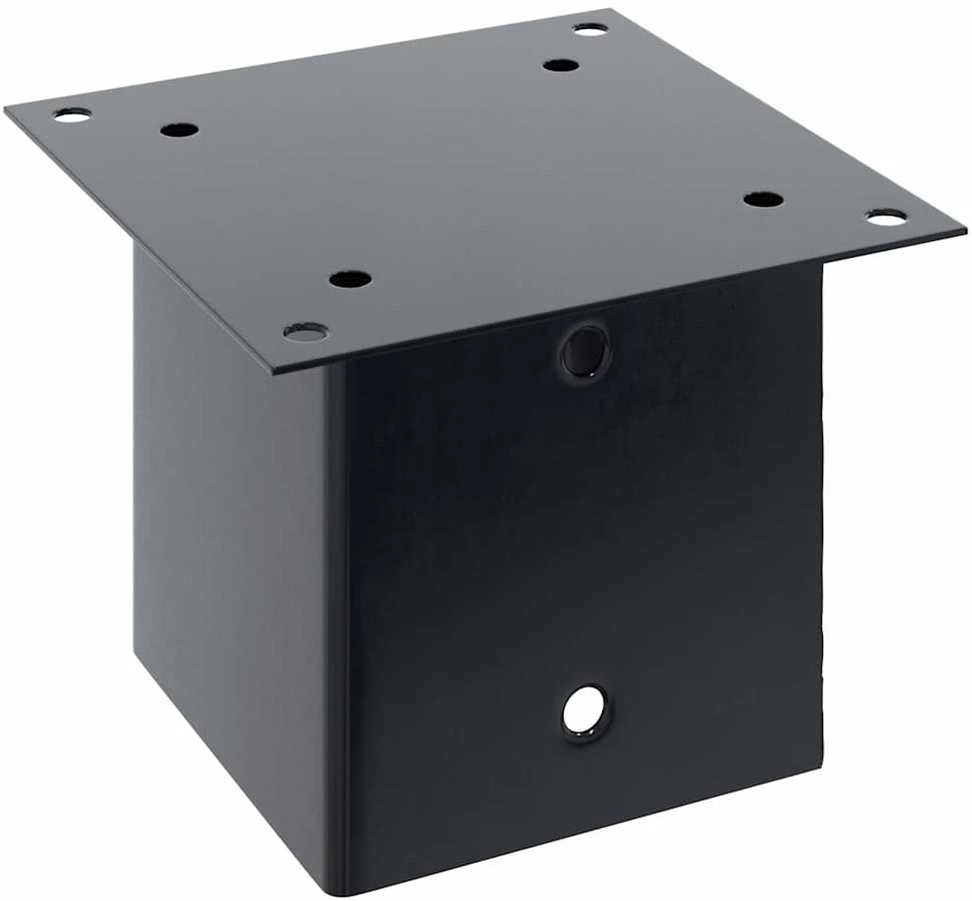 Stulpų pagrindai kvadratiniai, 12vnt., antracito sp., 141x141mm