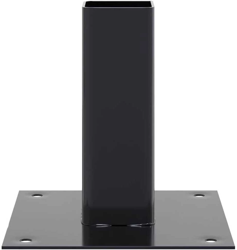 Stulpų pagrindai kvadratiniai, 12vnt., antracito sp., 46x46mm
