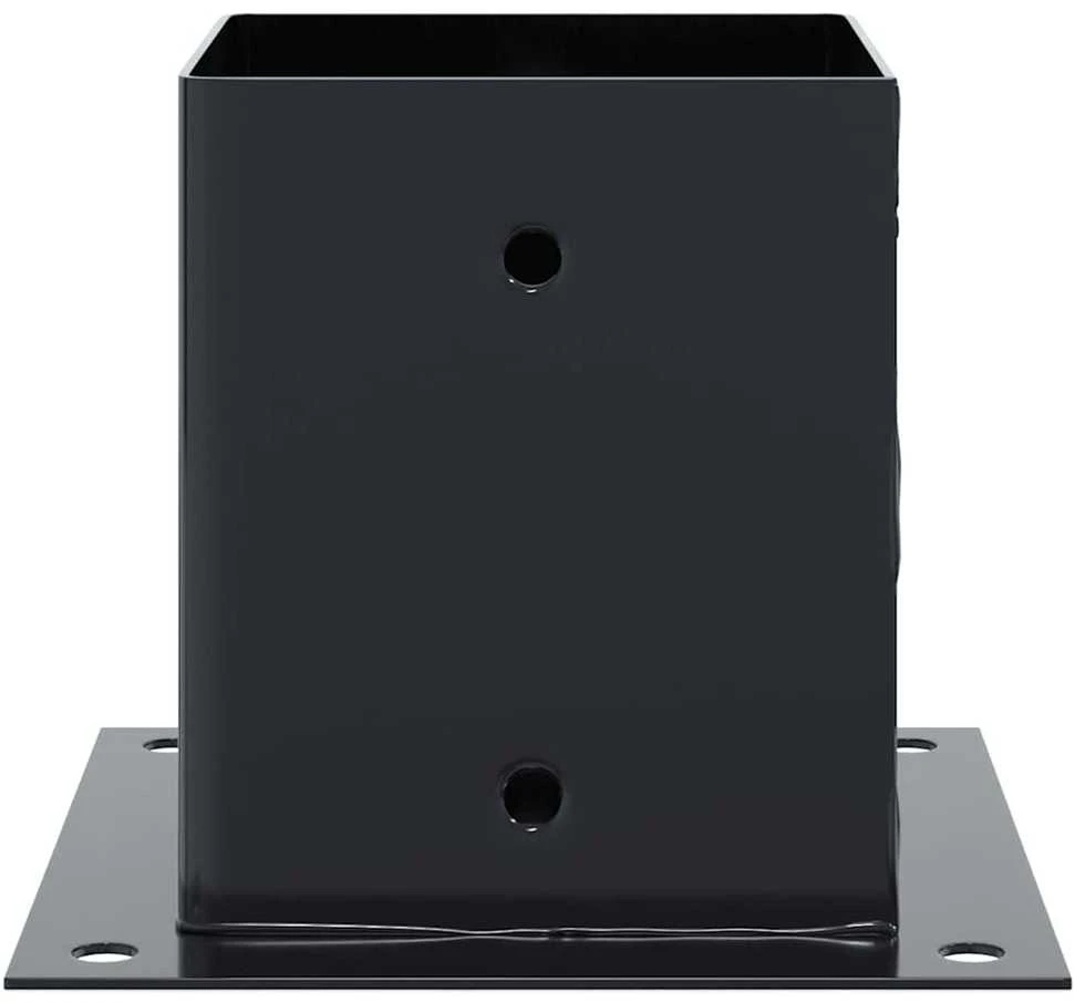 Stulpų pagrindai kvadratiniai, 12vnt., antracito sp., 121x121mm