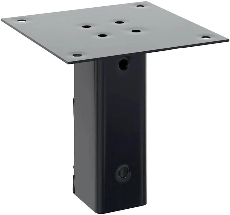 Stulpų pagrindai kvadratiniai, 12vnt., antracito sp., 51x51mm