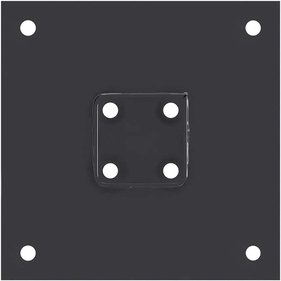Stulpų pagrindai kvadratiniai, 12vnt., antracito sp., 51x51mm
